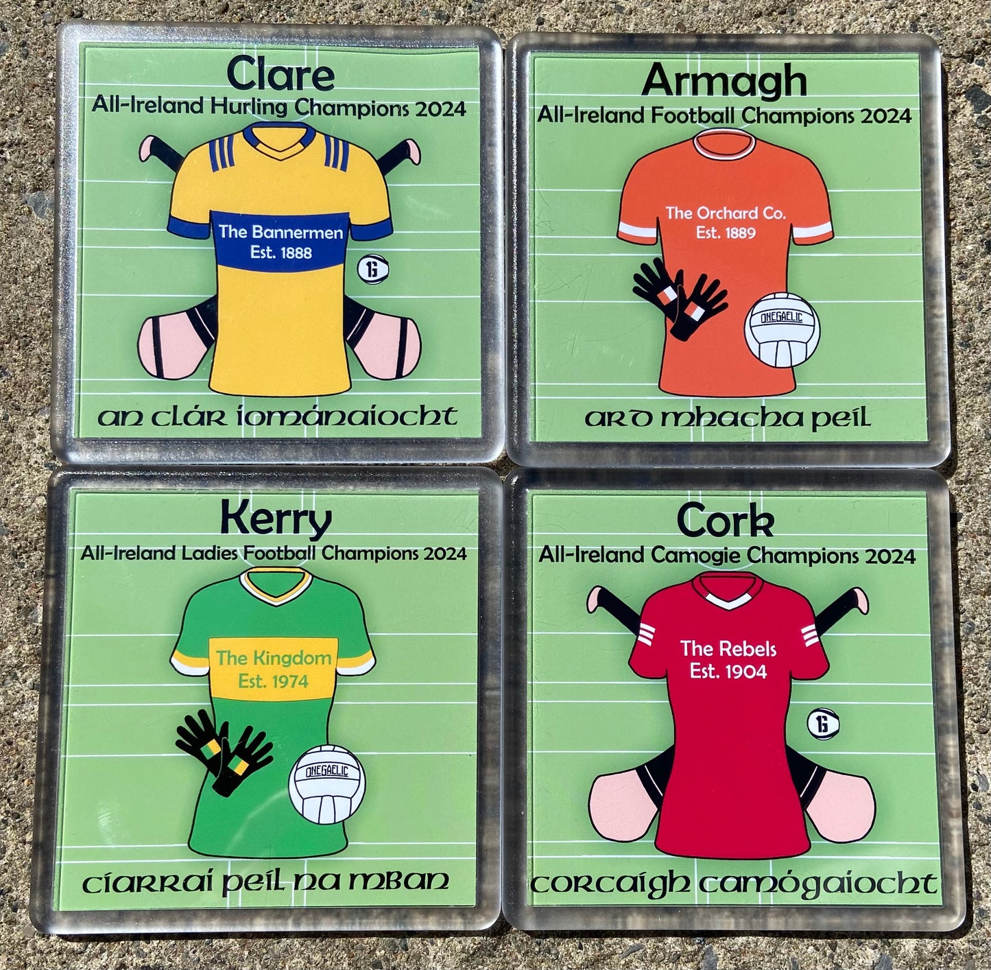 All-Ireland Senior Champions 2024 - Set of 4 Coasters