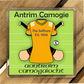 County Antrim GAA Coasters. Hurling, Camogie, Gaelic Football, & Ladies Gaelic Football. Gaelic Games, drinks coasters.