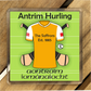 County Antrim GAA Coasters. Hurling, Camogie, Gaelic Football, & Ladies Gaelic Football. Gaelic Games, drinks coasters.