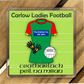 County Carlow GAA Coasters. Hurling, Camogie, Gaelic Football, & Ladies Gaelic Football. Gaelic Games, drinks coasters.