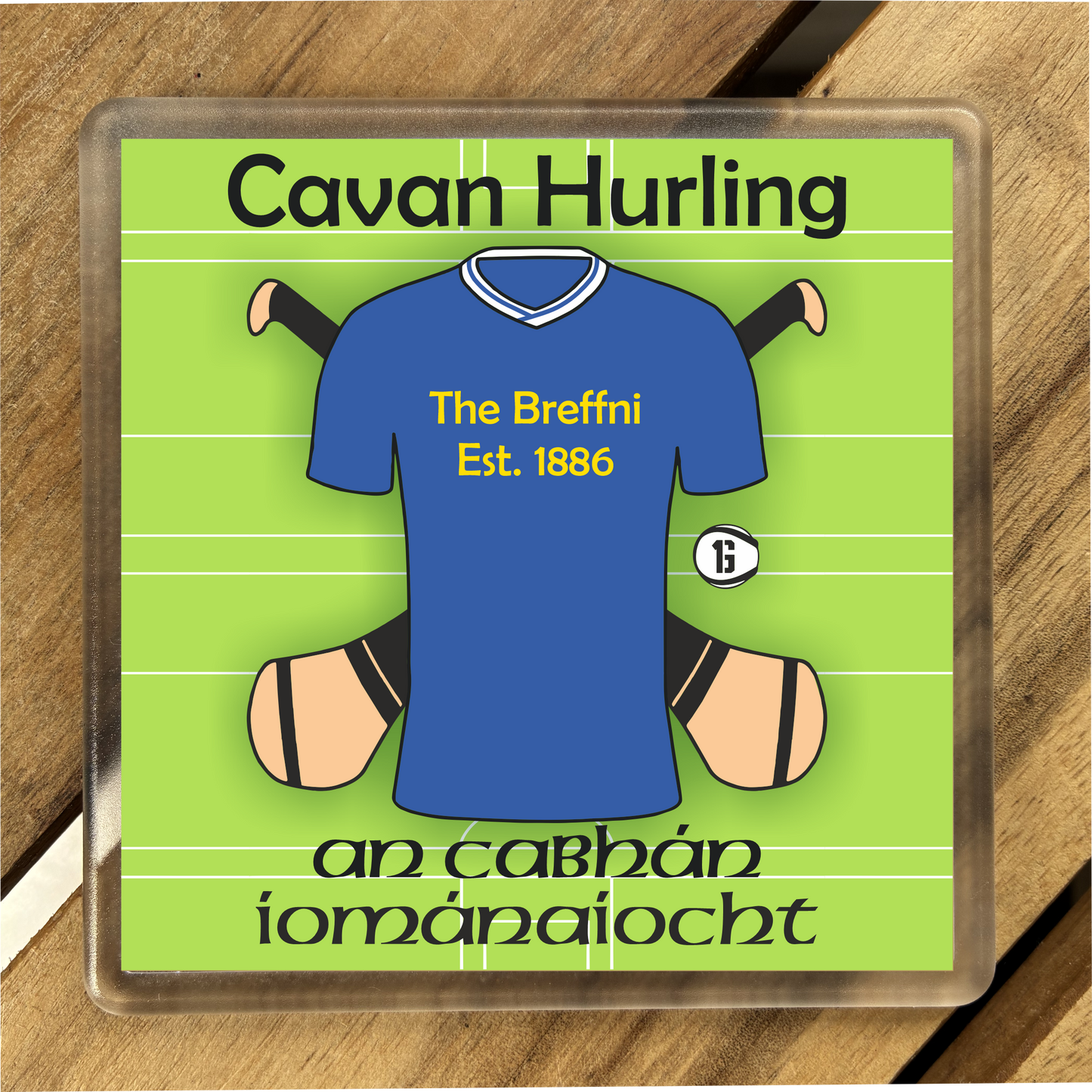 County Cavan GAA Coasters. Hurling, Camogie, Gaelic Football, & Ladies Gaelic Football. Gaelic Games, drinks coasters.