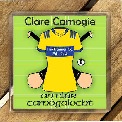County Clare  IRL Coasters. Hurling, Camogie, Gaelic Football, & Ladies Gaelic Football. Gaelic Games, drinks coasters.