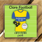 Set of 4 County Clare GAA Coasters. Hurling, Camogie, Gaelic Football, & Ladies Gaelic Football. Gaelic Games, drinks coasters.