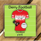 County Derry GAA Coasters. Hurling, Camogie, Gaelic Football, & Ladies Gaelic Football. Gaelic Games, drinks coasters.