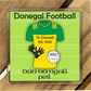 County Donegal GAA Coasters. Hurling, Camogie, Gaelic Football, & Ladies Gaelic Football. Gaelic Games, drinks coasters.