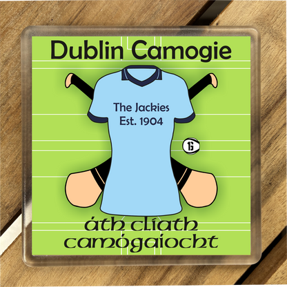 County Dublin Coasters. Hurling, Camogie, Gaelic Football, & Ladies Gaelic Football. Gaelic Games, drinks coasters.