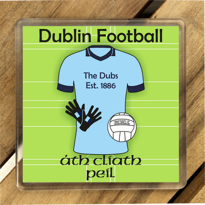 County Dublin Coasters. Hurling, Camogie, Gaelic Football, & Ladies Gaelic Football. Gaelic Games, drinks coasters.