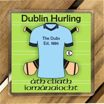 County Dublin Coasters. Hurling, Camogie, Gaelic Football, & Ladies Gaelic Football. Gaelic Games, drinks coasters.