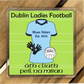 County Dublin GAA Coasters. Hurling, Camogie, Gaelic Football, & Ladies Gaelic Football. Gaelic Games, drinks coasters.