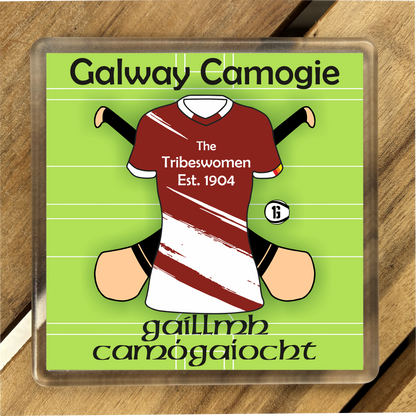County Galway Coasters. Hurling, Camogie, Gaelic Football, & Ladies Gaelic Football. Gaelic Games, drinks coasters.