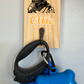 Personalised Dog Lead Holder/Hook - Your County or Club colours (made from reclaimed pallet wood)