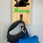 Personalised Dog Lead Holder/Hook - Your County or Club colours (made from reclaimed pallet wood)