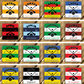 Gaelic Games (GAA) County Colours Plastic Coaster (single) - All Irish Counties Available. Hurling Camogie Gaelic Football Ladies Gaelic Football (Copy)