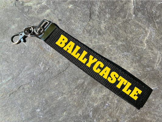 Ballycastle, Co. Antrim, Gaelic Games Wristlet/Keyring/Keyfob - GAA - Hurling, Camogie, Football, Ladies Football & Handball. Wrist Lanyard.