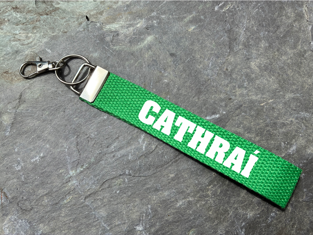 Carey, Co. Antrim, Gaelic Games Wristlet/Keyring/Keyfob - GAA - Hurling, Camogie, Football, Ladies Football & Handball. Wrist Lanyard.