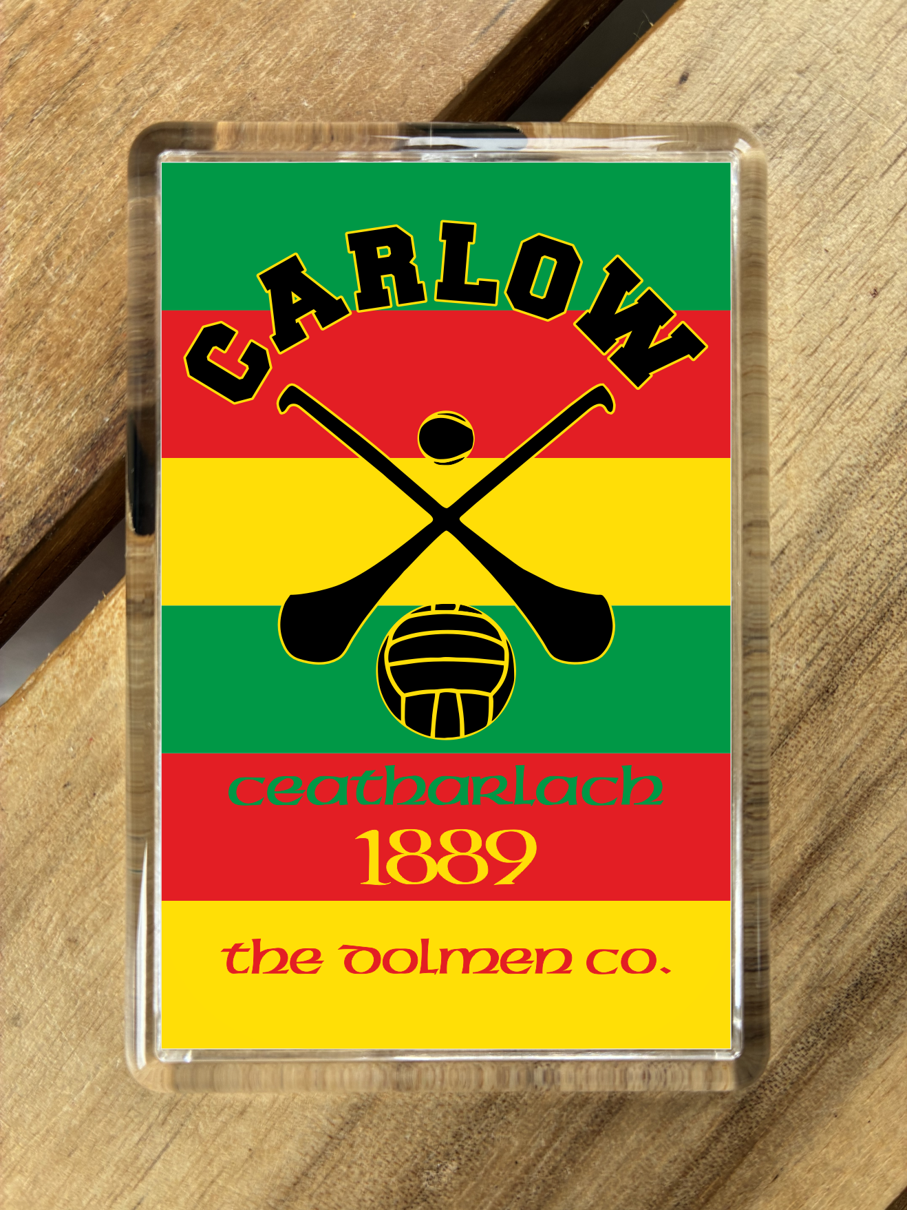 Gaelic Games (GAA) County Colours Plastic Fridge Magnet - All Irish Counties Available. Hurling Camogie Gaelic Football Ladies Gaelic Football