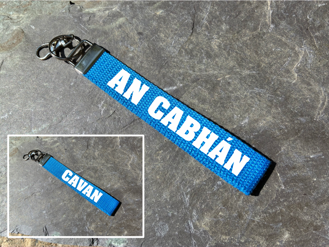 County Colours Gaelic Games Wristlet/Keyring/Keyfob - GAA - Hurling, Camogie, Football, Ladies Football & Handball. Wrist Lanyard.