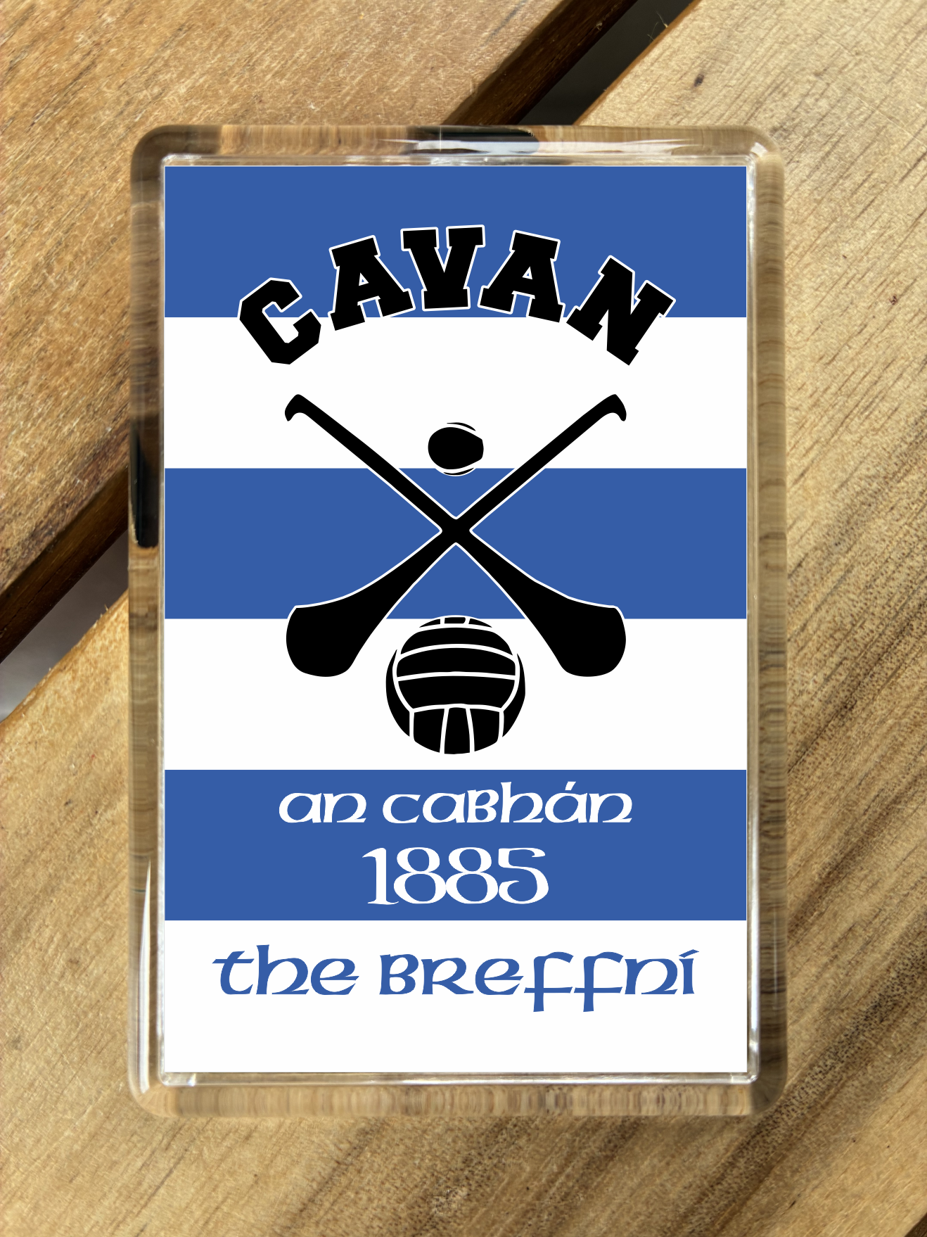 Gaelic Games (GAA) County Colours Plastic Fridge Magnet - All Irish Counties Available. Hurling Camogie Gaelic Football Ladies Gaelic Football