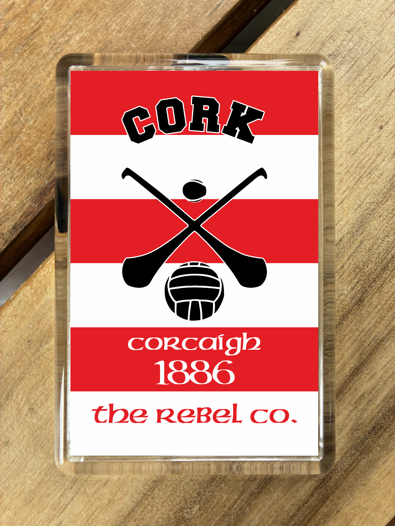 Gaelic Games (GAA) County Colours Plastic Fridge Magnet - All Irish Counties Available. Hurling Camogie Gaelic Football Ladies Gaelic Football