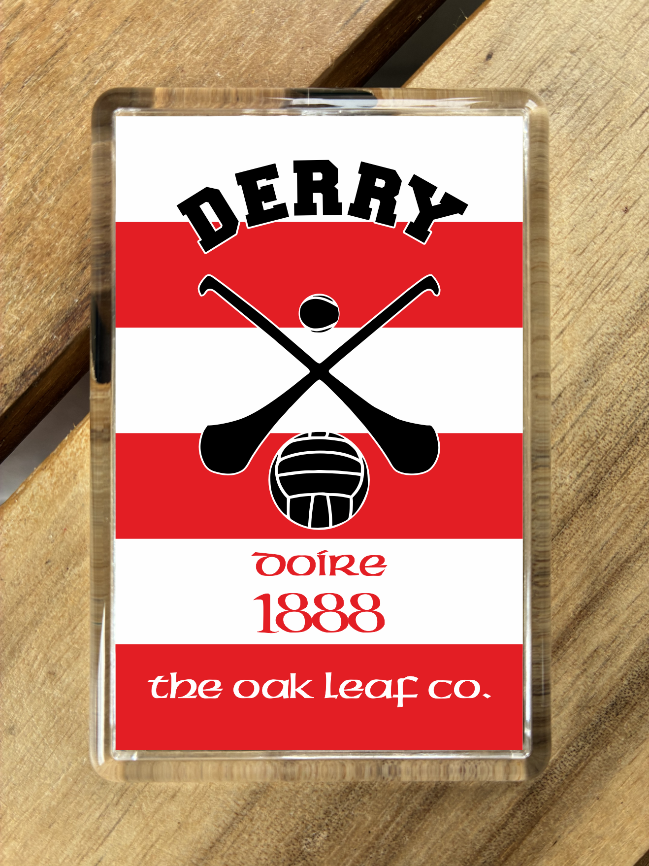 Gaelic Games (GAA) County Colours Plastic Fridge Magnet - All Irish Counties Available. Hurling Camogie Gaelic Football Ladies Gaelic Football