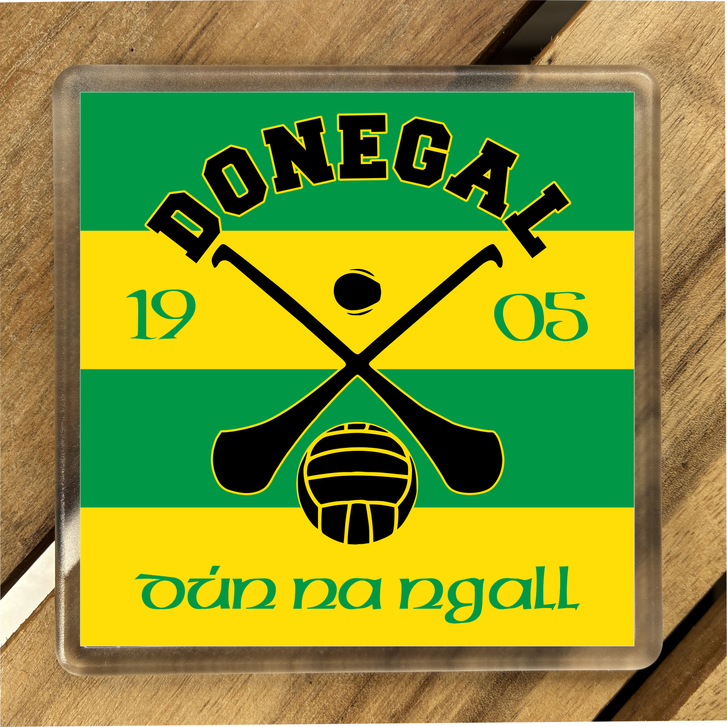 Gaelic Games (GAA) County Colours Plastic Coaster (single) - All Irish Counties Available. Hurling Camogie Gaelic Football Ladies Gaelic Football (Copy)