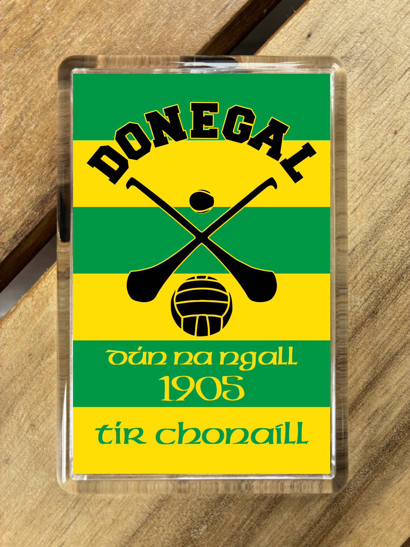 Gaelic Games (GAA) County Colours Plastic Fridge Magnet - All Irish Counties Available. Hurling Camogie Gaelic Football Ladies Gaelic Football
