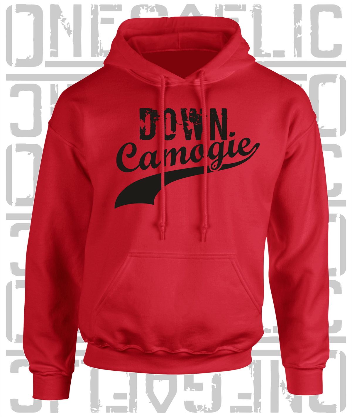 Down Camogie Grunge Swash Hoodie - Adult