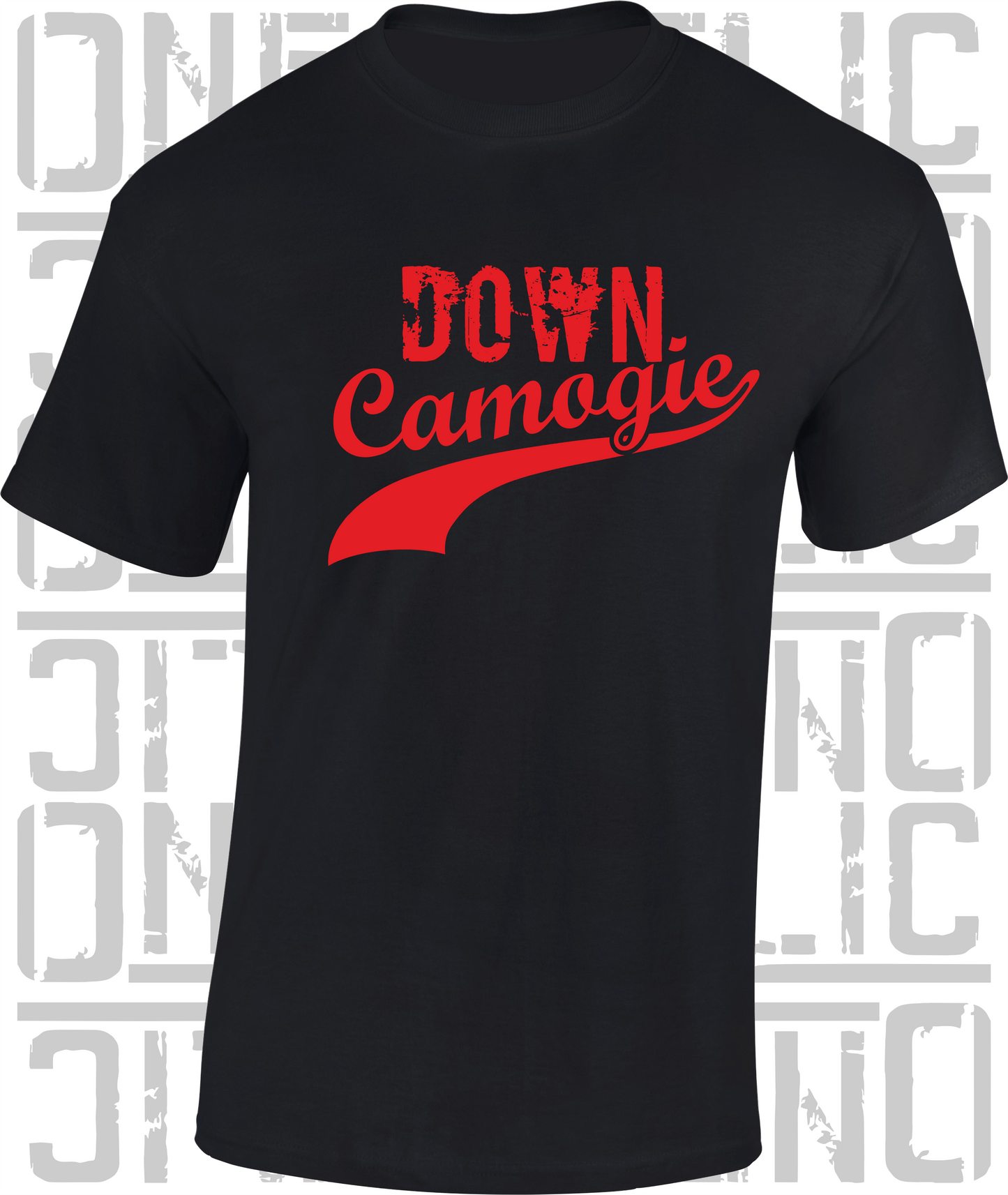 Down Camogie Grunge Swash T-Shirt Adult