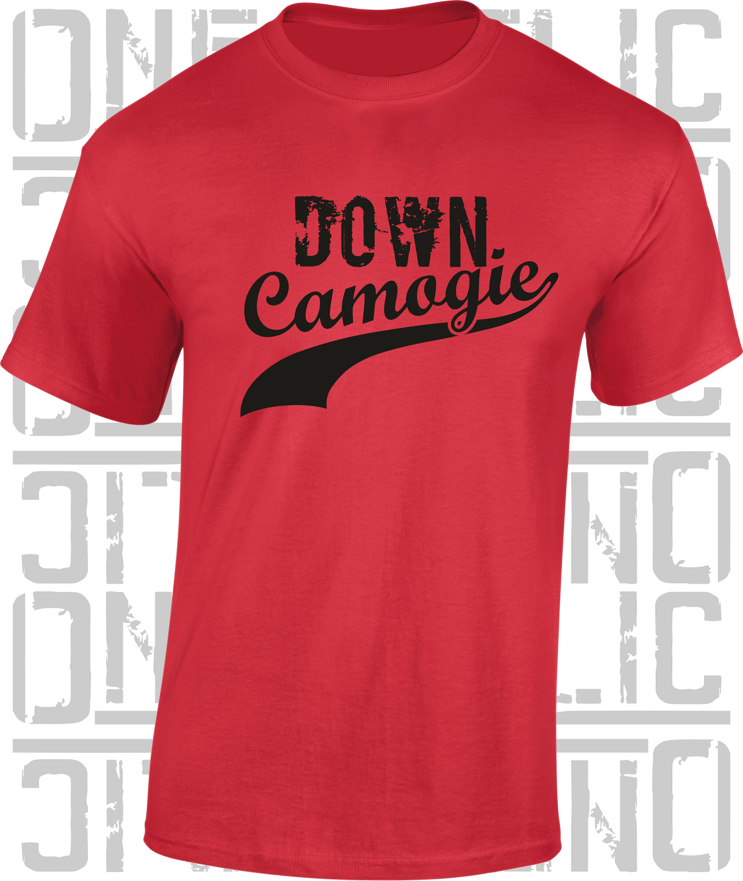 Down Camogie Grunge Swash T-Shirt Adult