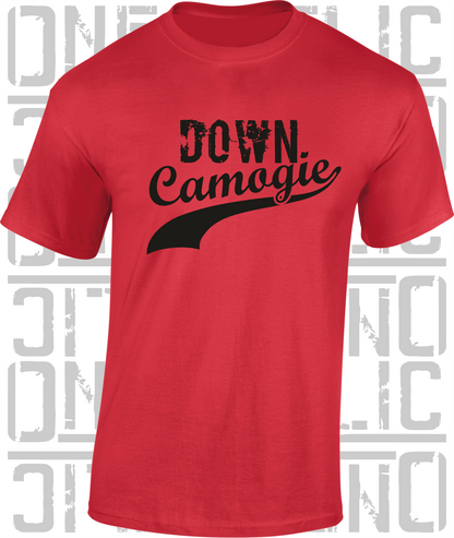 Down Camogie Grunge Swash T-Shirt Adult