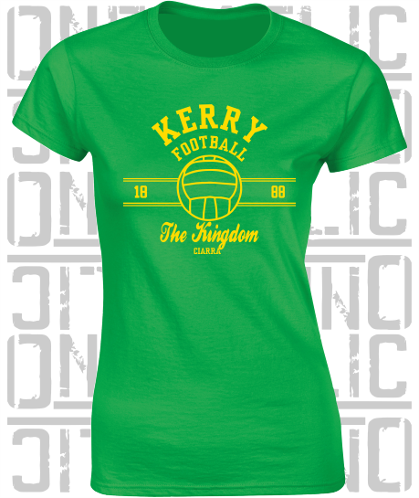 Gaelic Football - Ladies Skinny-Fit T-Shirt - Kerry