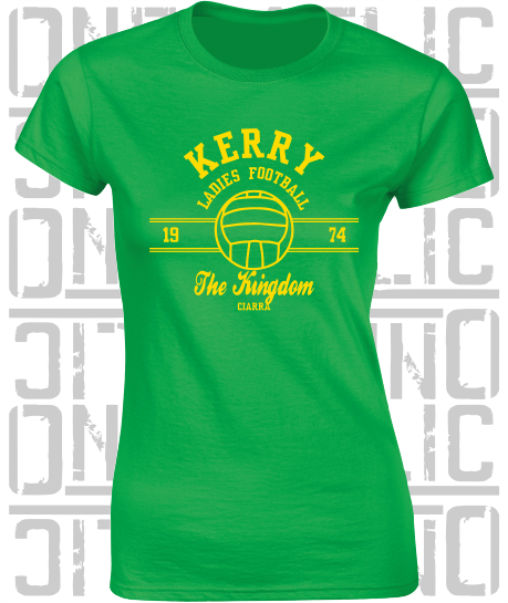 Ladies Gaelic Football LGF - Ladies Skinny-Fit T-Shirt - Kerry