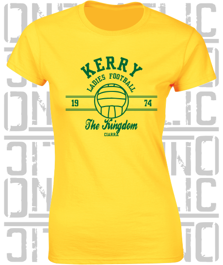 Ladies Gaelic Football LGF - Ladies Skinny-Fit T-Shirt - Kerry