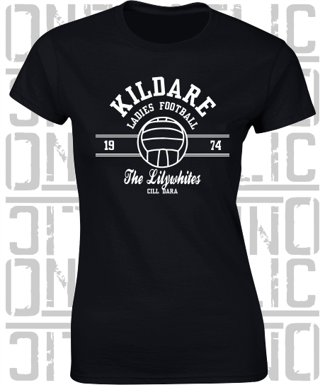Ladies Gaelic Football LGF - Ladies Skinny-Fit T-Shirt - Kildare
