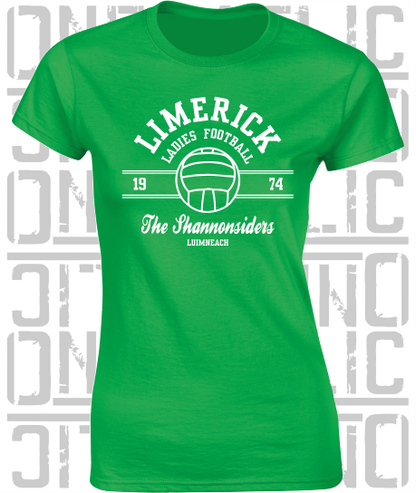 Ladies Gaelic Football LGF - Ladies Skinny-Fit T-Shirt - Limerick