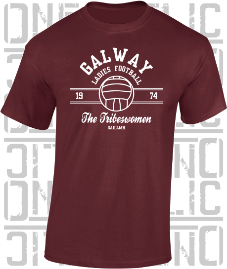 Ladies Gaelic Football LGF T-Shirt  - Adult - Galway