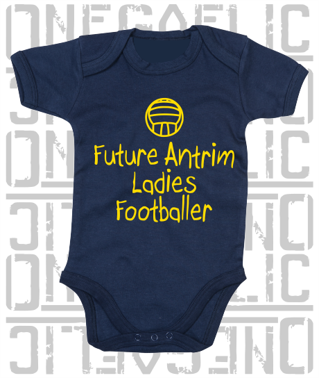 Future Antrim Ladies Footballer Baby Bodysuit - Ladies Gaelic Football