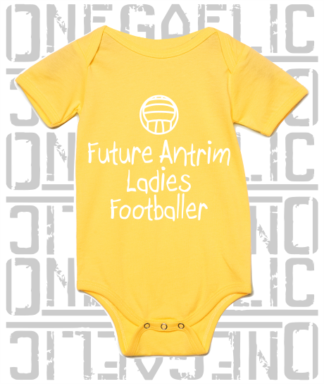 Future Antrim Ladies Footballer Baby Bodysuit - Ladies Gaelic Football