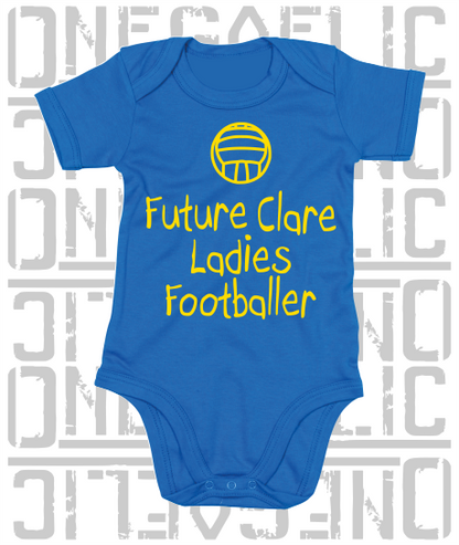 Future Clare Ladies Footballer Baby Bodysuit - Ladies Gaelic Football