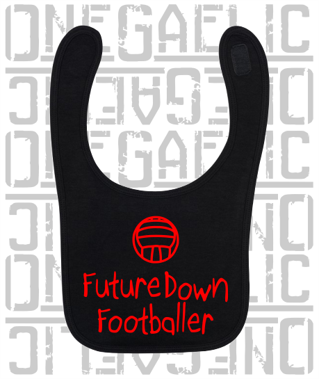 Future Down Footballer Baby Bib - Gaelic Football