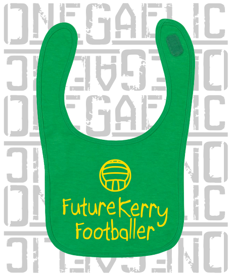 Future Kerry Footballer Baby Bib - Gaelic Football