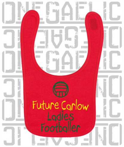 Future Carlow Ladies Footballer Baby Bib - Ladies Gaelic Football