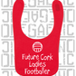 Future Cork Ladies Footballer Baby Bib - Ladies Gaelic Football