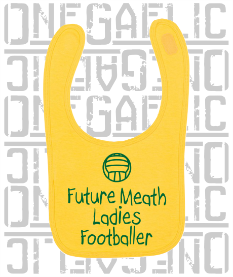 Future Meath Ladies Footballer Baby Bib - Ladies Gaelic Football