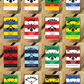 Gaelic Games (GAA) County Colours Plastic Fridge Magnet - All Irish Counties Available. Hurling Camogie Gaelic Football Ladies Gaelic Football