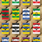 Gaelic Games (GAA) County Colours Plastic Fridge Magnet - All Irish Counties Available. Hurling Camogie Gaelic Football Ladies Gaelic Football