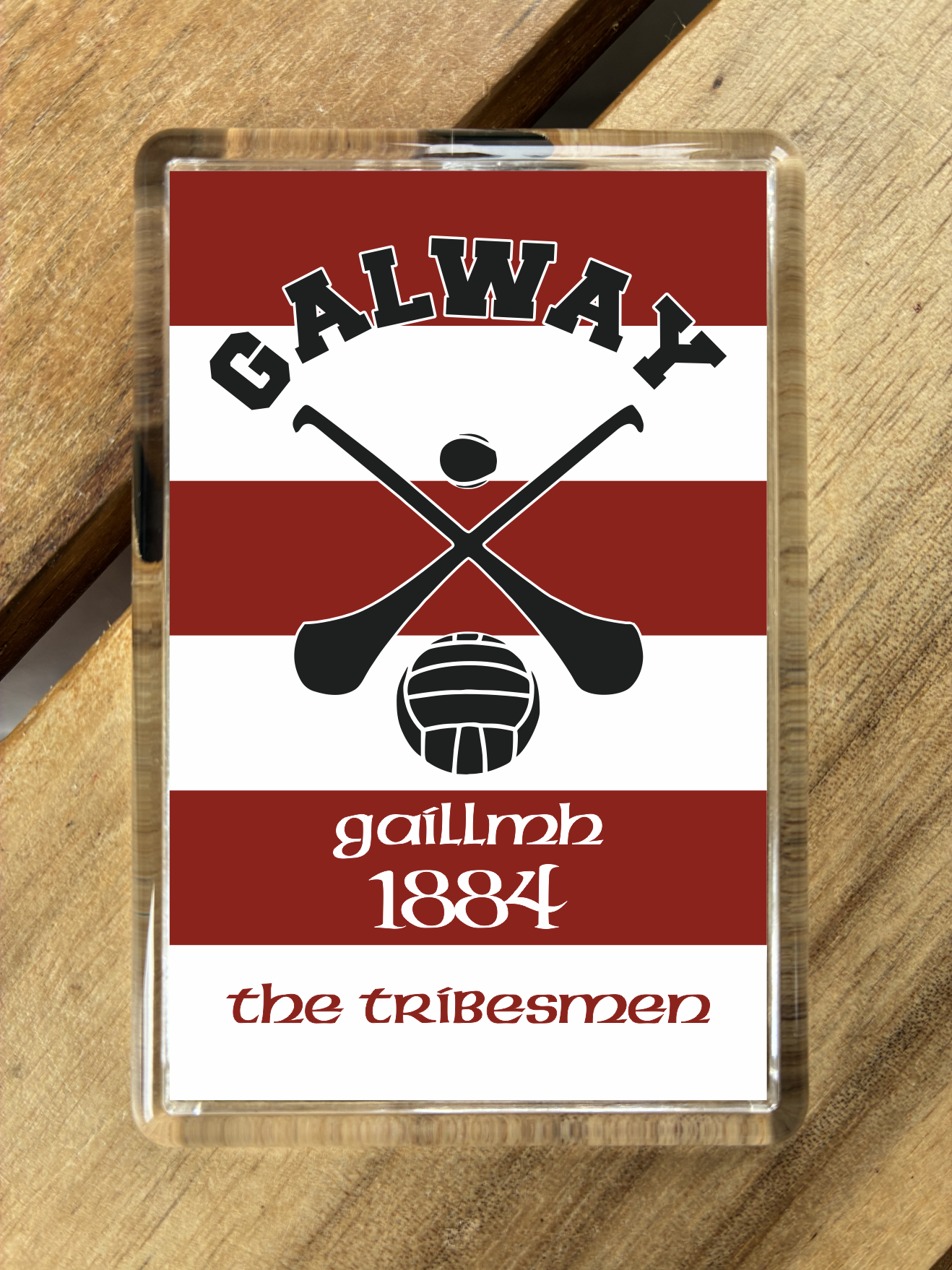 Gaelic Games (GAA) County Colours Plastic Fridge Magnet - All Irish Counties Available. Hurling Camogie Gaelic Football Ladies Gaelic Football
