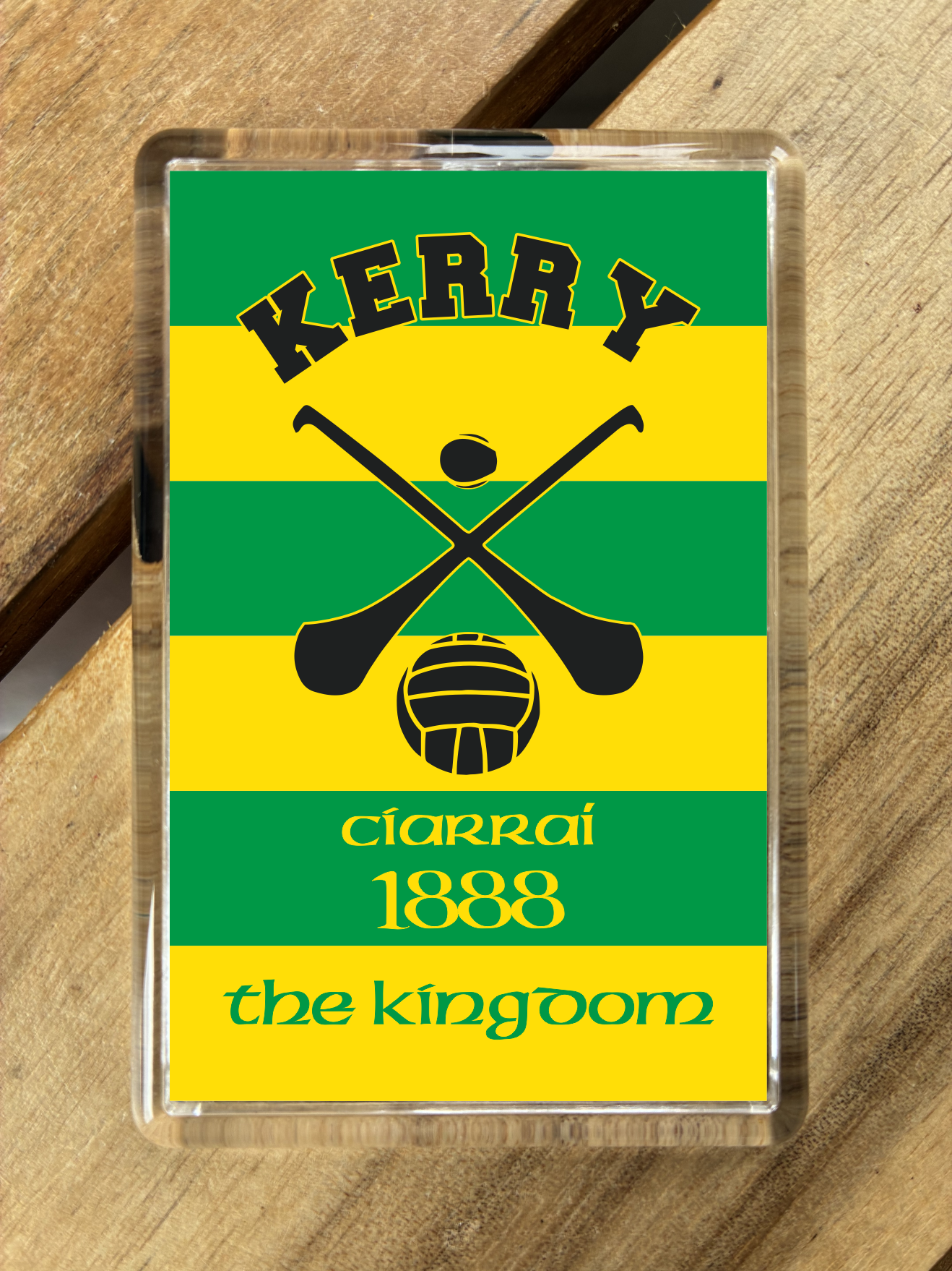 Gaelic Games (GAA) County Colours Plastic Fridge Magnet - All Irish Counties Available. Hurling Camogie Gaelic Football Ladies Gaelic Football