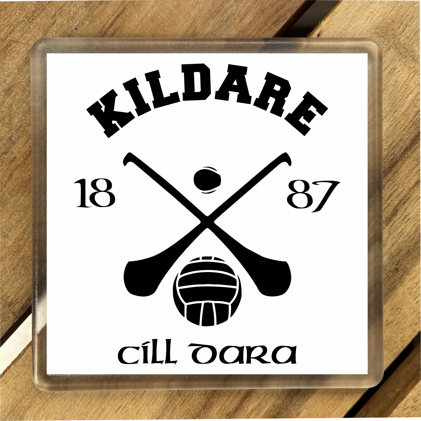 Gaelic Games (GAA) County Colours Plastic Coaster (single) - All Irish Counties Available. Hurling Camogie Gaelic Football Ladies Gaelic Football (Copy)