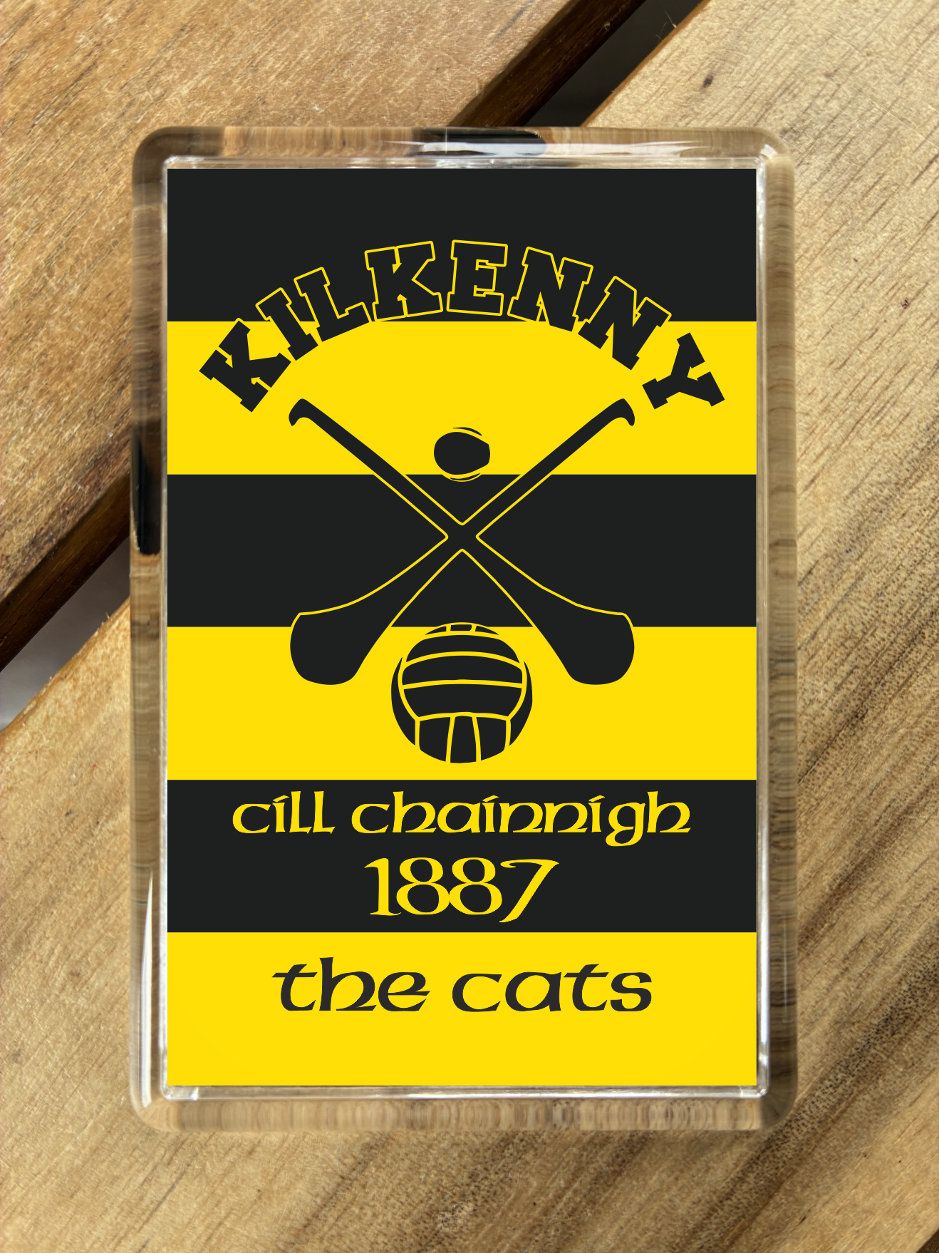 Gaelic Games (GAA) County Colours Plastic Fridge Magnet - All Irish Counties Available. Hurling Camogie Gaelic Football Ladies Gaelic Football